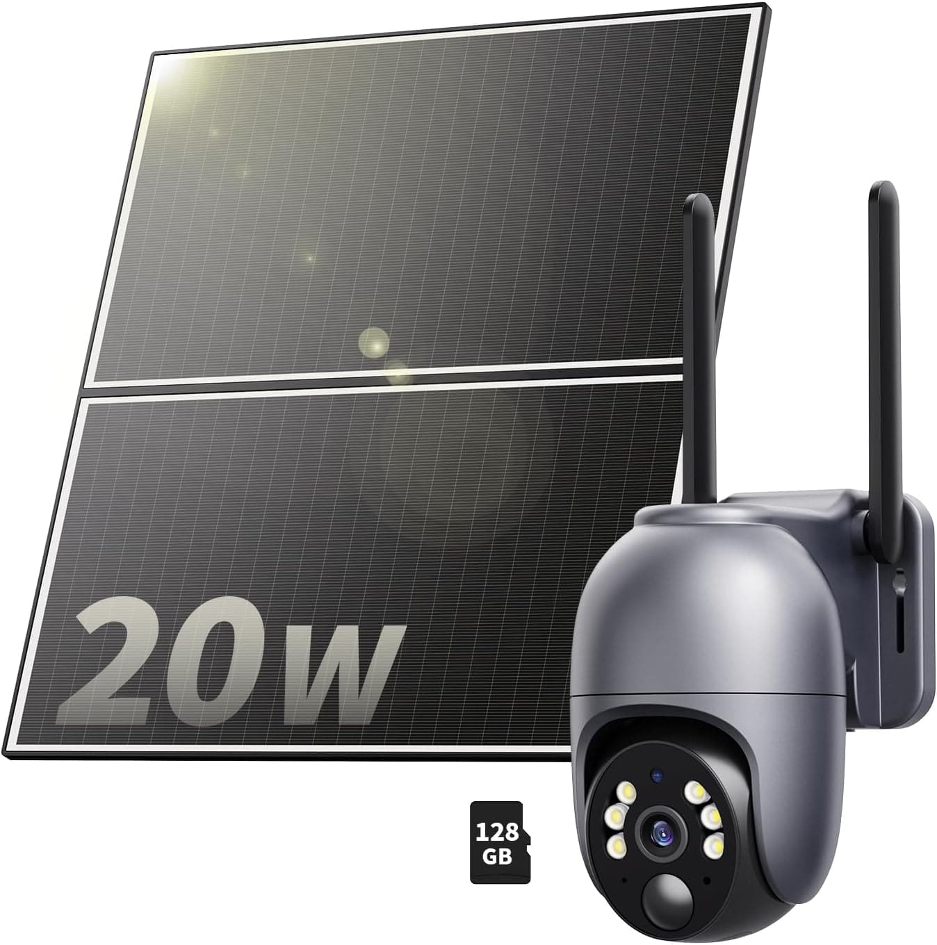 4G LTE Cellular Security Camera 2K , 8G-128G SD card