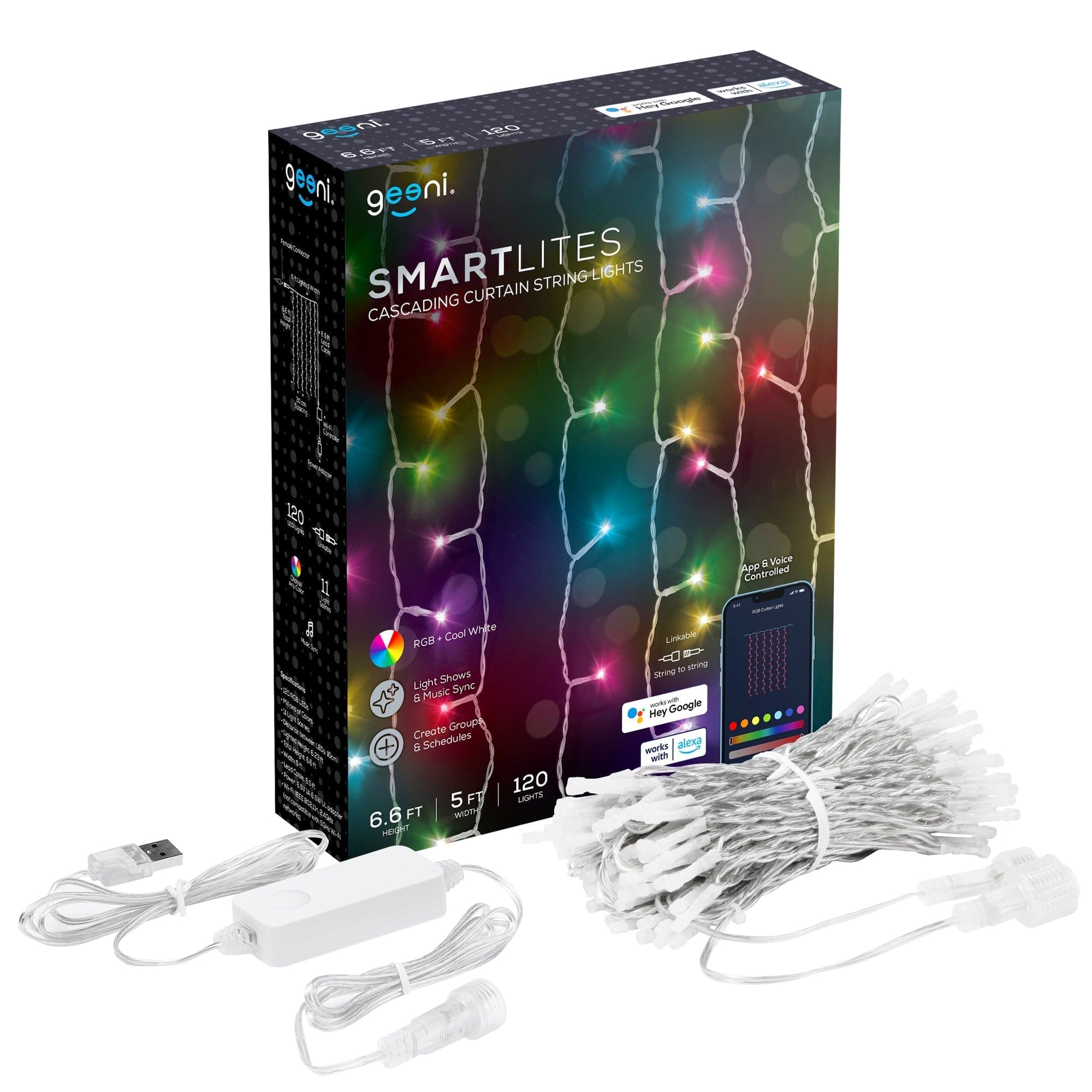 Cascading Curtain Lights
