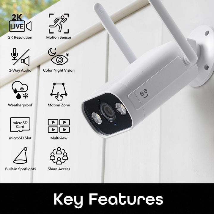 2K Outdoor Camera - SMART HOME SHOP