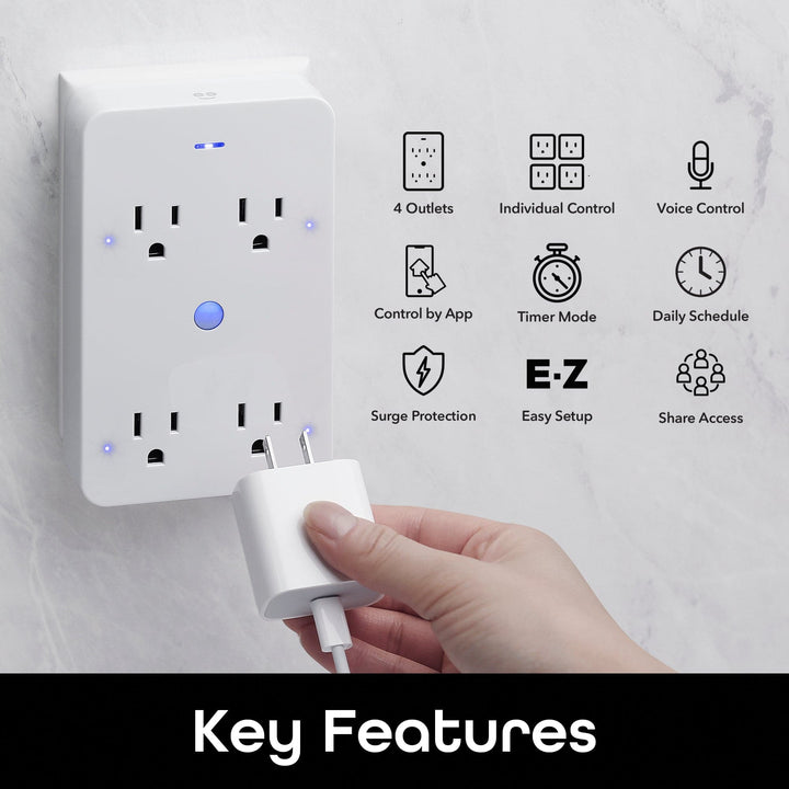 4-Outlet Surge Protector - SMART HOME SHOP