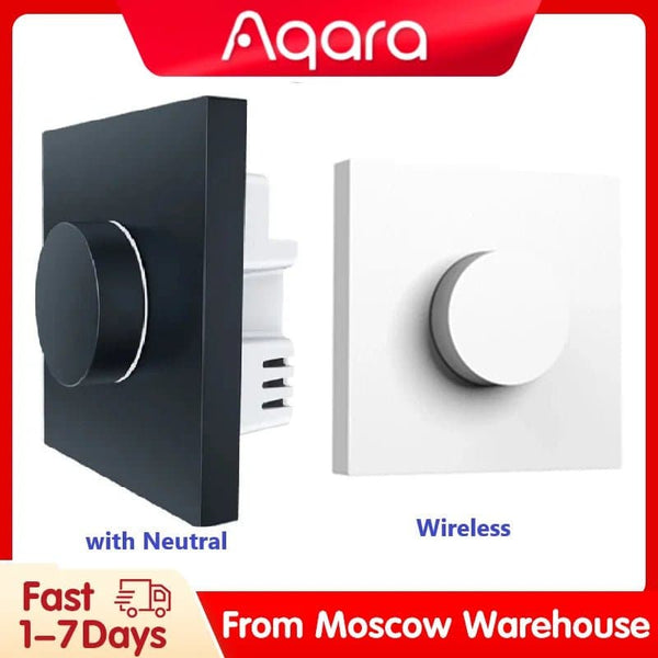 Aqara Dimmer Switch H1 Wireless With Neutral Rotary Switch Zigbee 3.0 Remote Control For Bulb Light For Homekit App Aqara Home - SMART HOME SHOP
