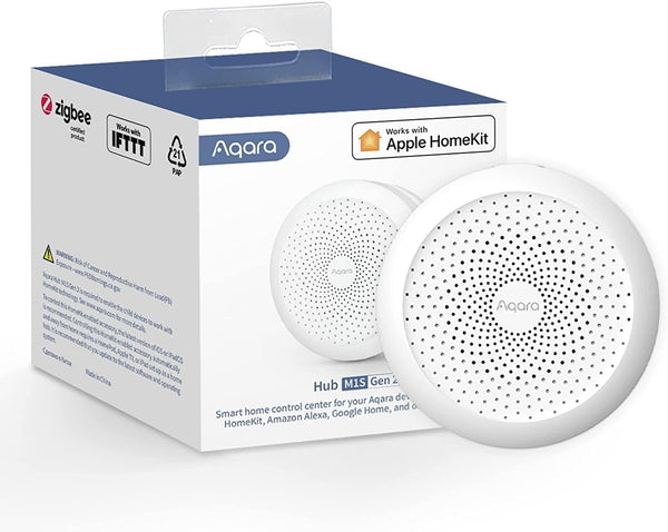 Aqara Hub M1S Gen 2, Smart Home Bridge for Alarm System (2.4 GHz Wi-Fi Required), Remote Monitor and Control,Home Automation, Supports Apple HomeKit, Alexa, Google Assistant and IFTTT - SMART HOME SHOP