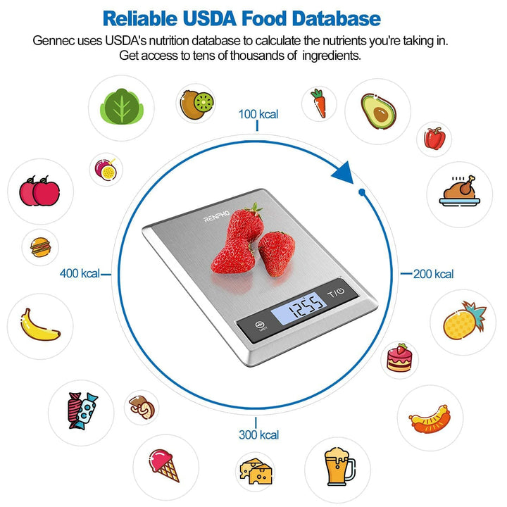 Calibra 1 Smart Nutrition Scale (Silver) - SMART HOME SHOP