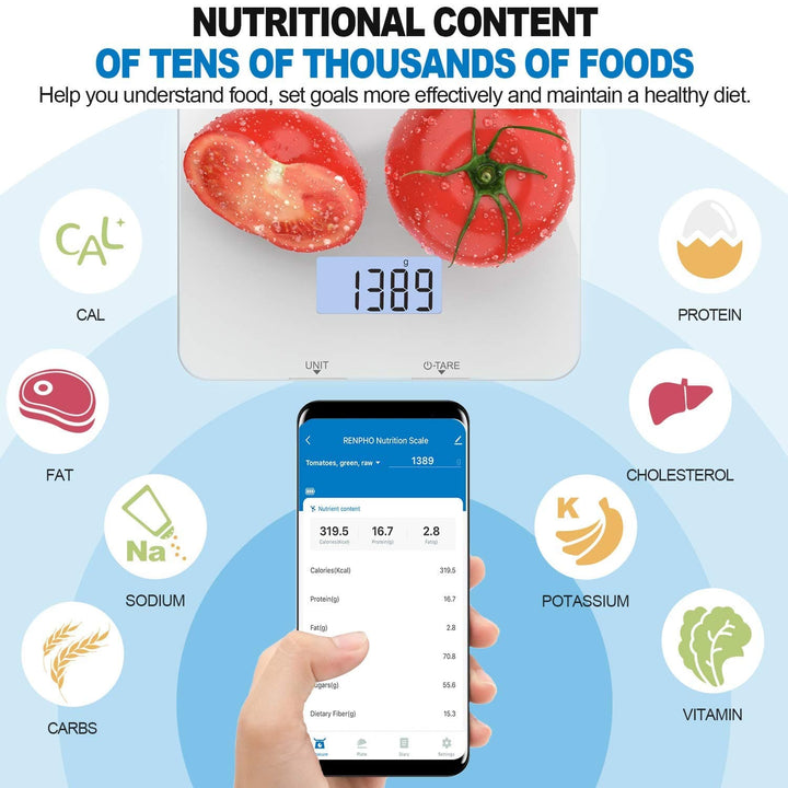 Calibra 1 Smart Nutrition Scale (White) - SMART HOME SHOP