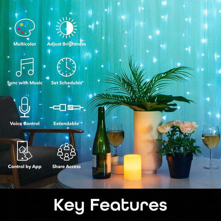 Cascading Curtain Lights - SMART HOME SHOP