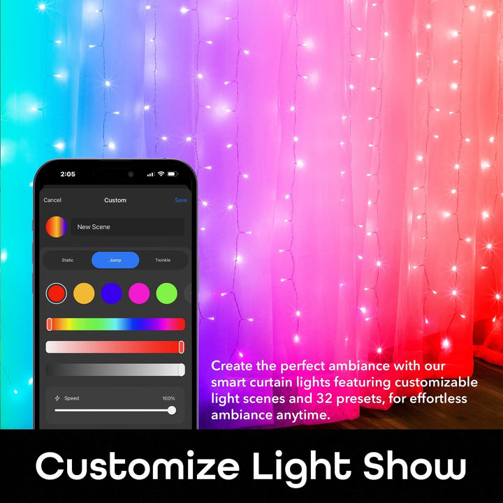 Cascading Curtain Lights - SMART HOME SHOP
