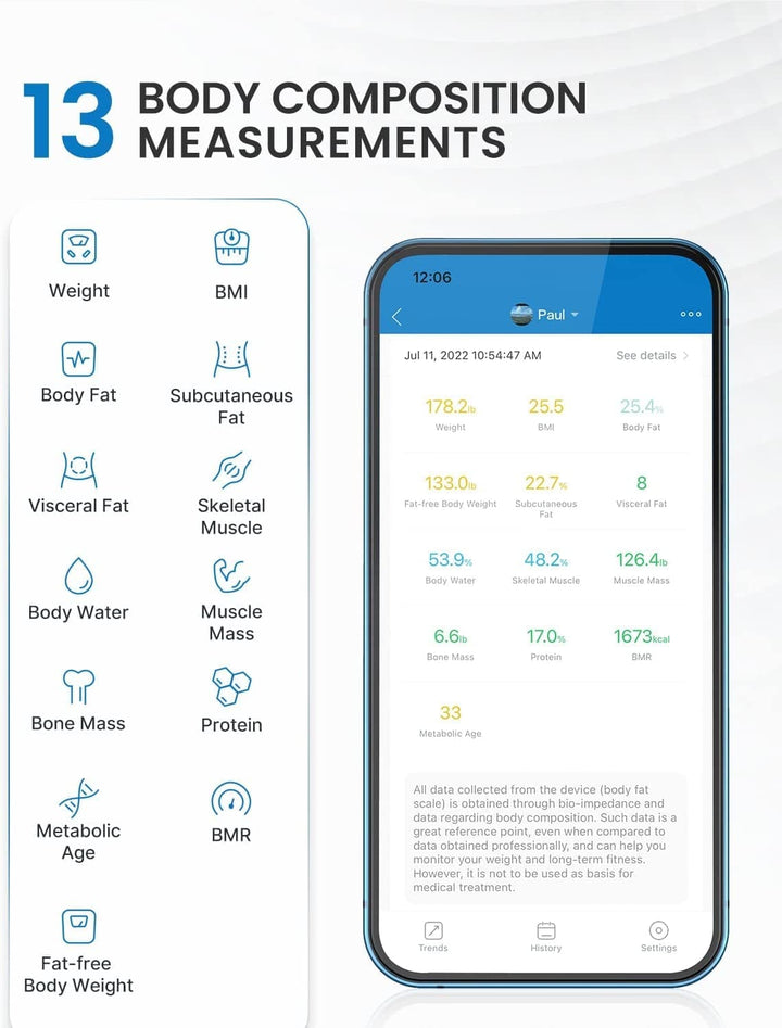 Elis Solar Smart Body Scale - SMART HOME SHOP