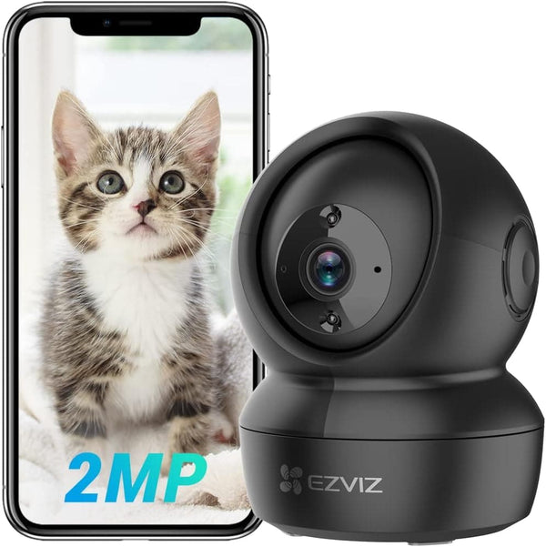 EZVIZ 360 Pan Tilt Auto-Tracking, WiFi Security Camera Indoor, Cameras for Home Security, Baby Monitor with Camera and Audio, Pet Camera with Phone App, Night Vision, Motion Detection, 2-Way Audio