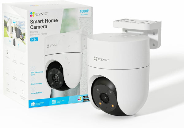 EZVIZ Auto-Tracking 360 Security Camera Outdoor/Outside, WiFi Surveillance Cameras for Home Security, No Subscription with Motion Detection, Color Night Vision, Two-Way Talk, Waterproof, Alexa/Google
