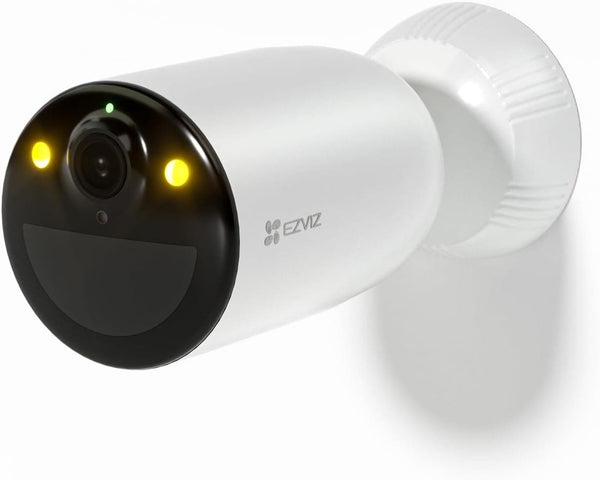 EZVIZ Wireless Outdoor Rechargeable WiFi Camera, 4 Month Battery Life, Human Detection, Customizable Voice Alerts, Two-Way Talk, Color Night Vision, Weatherproof, Compatible with Alexa, CB3