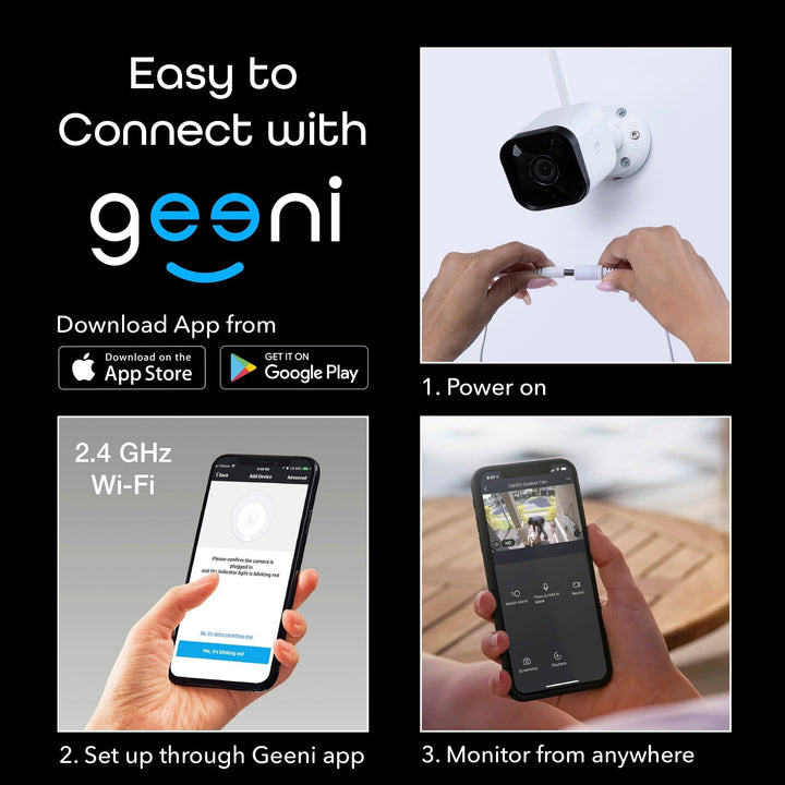 Geeni Hawk 3 1080p Outdoor Camera (2-Pack) - SMART HOME SHOP
