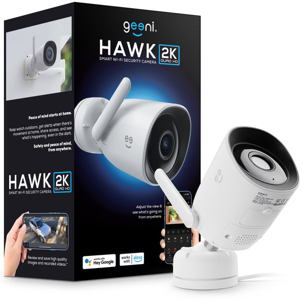 Geeni Hawk Outdoor Smart WiFi Security Camera 2K - SMART HOME SHOP