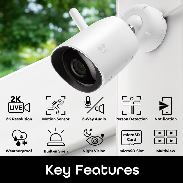 Geeni Hawk Outdoor Smart WiFi Security Camera 2K - SMART HOME SHOP