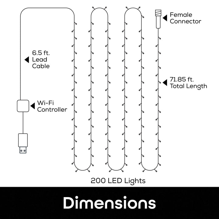 Geeni Indoor/Outdoor String Light (72 ft.) - SMART HOME SHOP