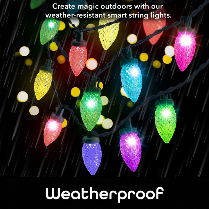 Geeni Indoor/Outdoor Waterproof C9 String Lights (50 ft.) - SMART HOME SHOP