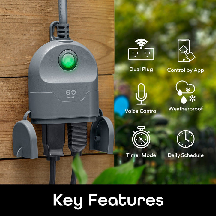 Geeni Indoor/Outdoor Weatherproof Plug - Duo (2-Pack) - SMART HOME SHOP