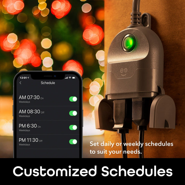 Geeni Indoor/Outdoor Weatherproof Plug - Duo (2-Pack) - SMART HOME SHOP