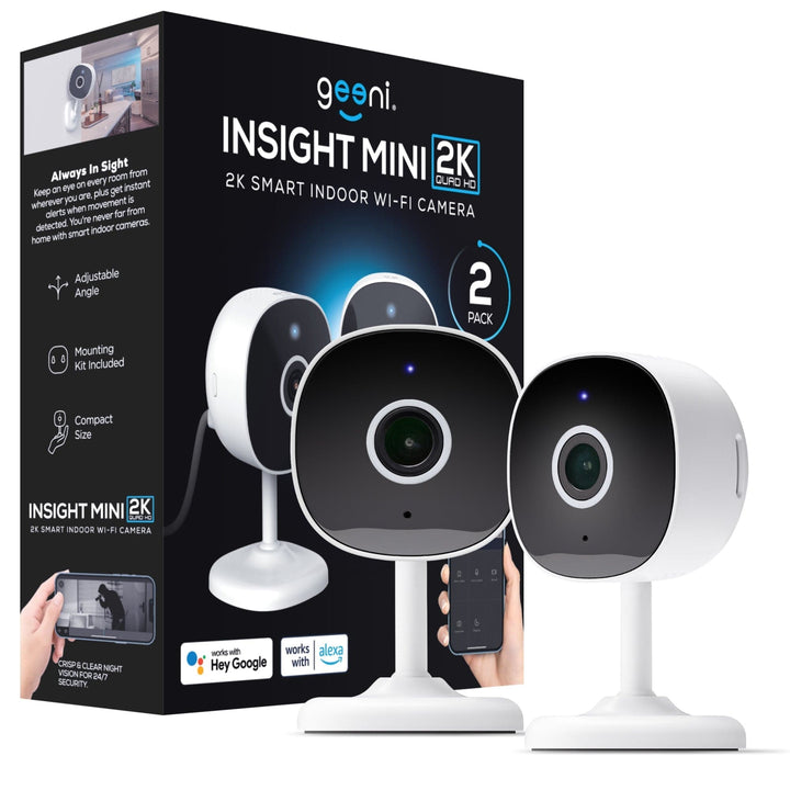 Geeni Insight Mini 2K Indoor Camera (2-Pack) - SMART HOME SHOP