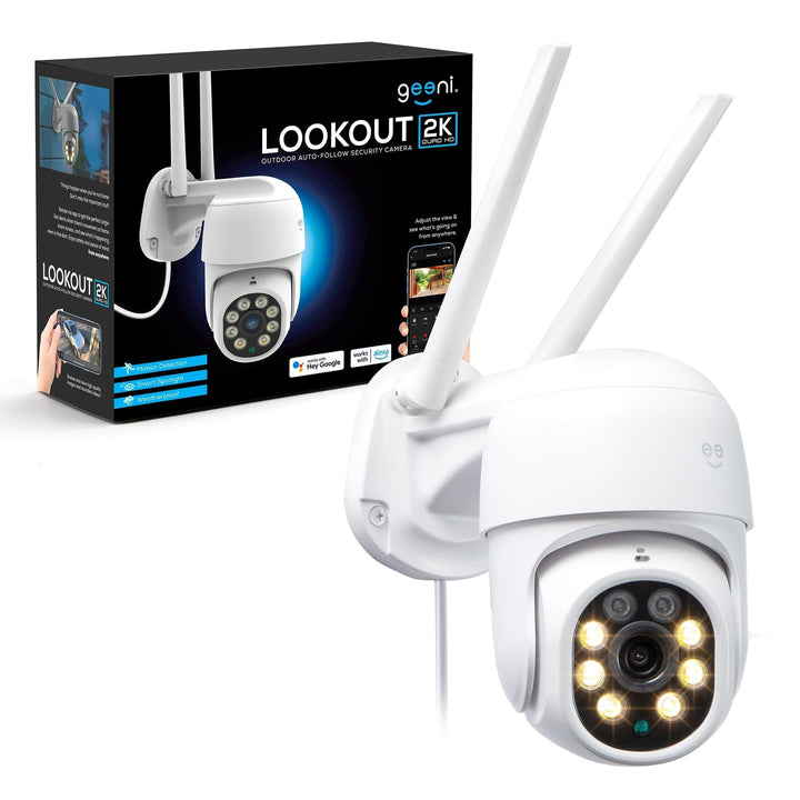 Geeni Lookout 2k Outdoor Auto-Follow Camera - SMART HOME SHOP