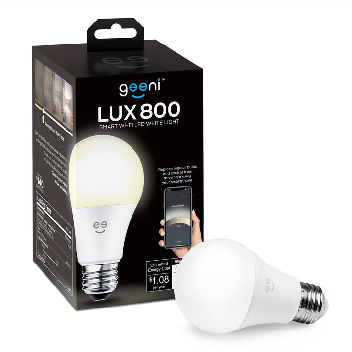 Geeni Lux A19 Smart Bulb - Warm White (3-Pack) - SMART HOME SHOP