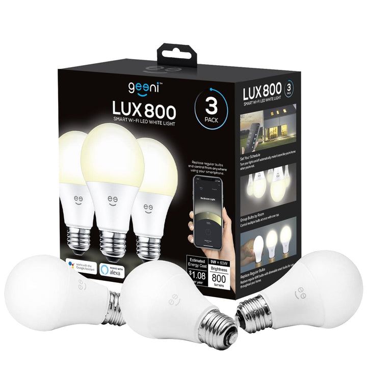 Geeni Lux A19 Smart Bulb - Warm White - SMART HOME SHOP