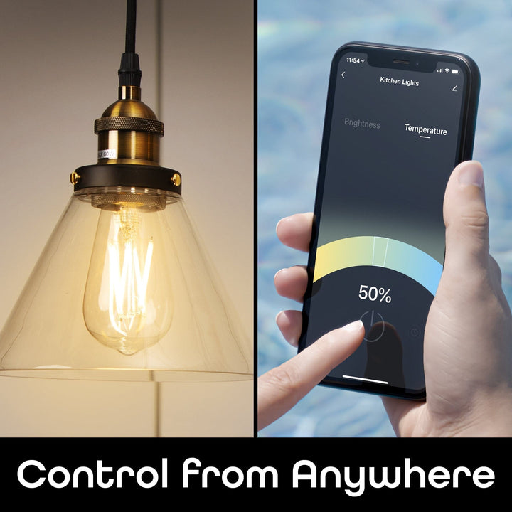 Geeni Lux ST19 Amber Smart Bulb - Tunable White 60W Equivalent (2-Pack) - SMART HOME SHOP