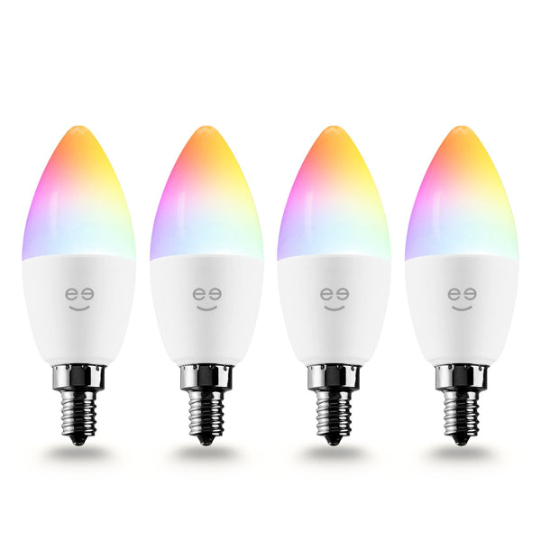 Geeni Prisma E12/B11 Smart Bulb - Multicolor and Tunable White (4-Pack) - SMART HOME SHOP