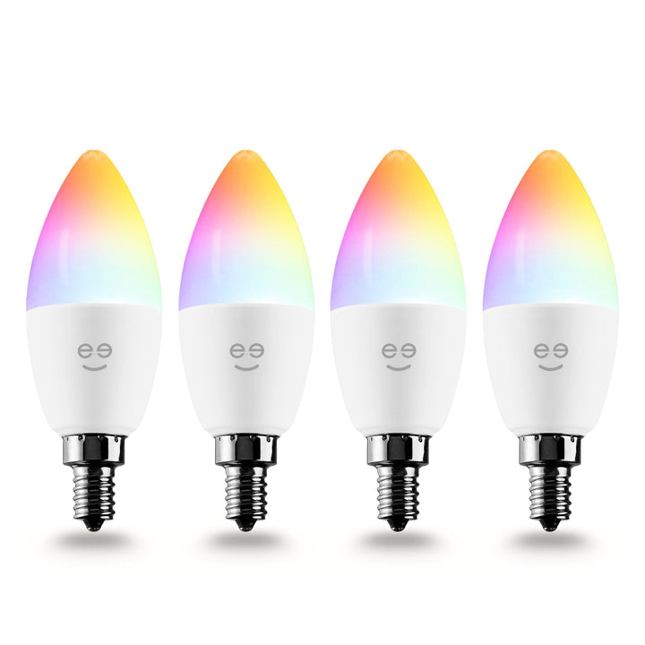 Geeni Prisma E12/B11 Smart Bulb - Multicolor and Tunable White (4-Pack) - SMART HOME SHOP