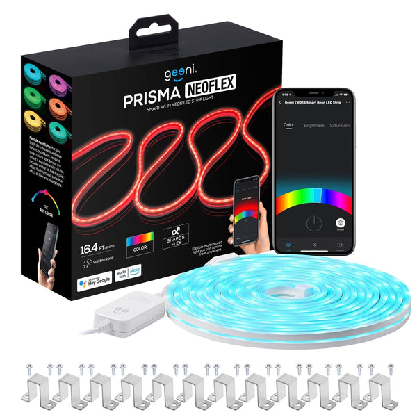 Geeni Prisma Neoflex RGB Strip Light with Music Sync (16.4 ft.) - SMART HOME SHOP