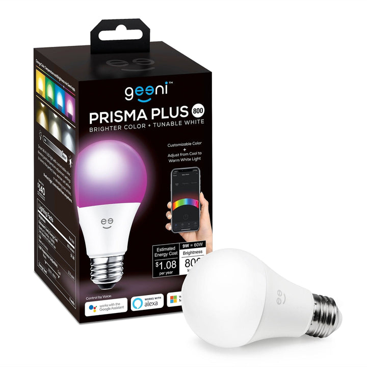 Geeni Prisma Plus A19 Smart Bulb - Multicolor and Tunable White - SMART HOME SHOP