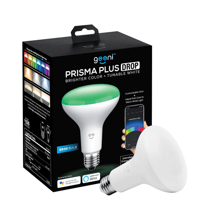 Geeni Prisma Plus BR30 Smart Bulb - Multicolor and Tunable White - SMART HOME SHOP