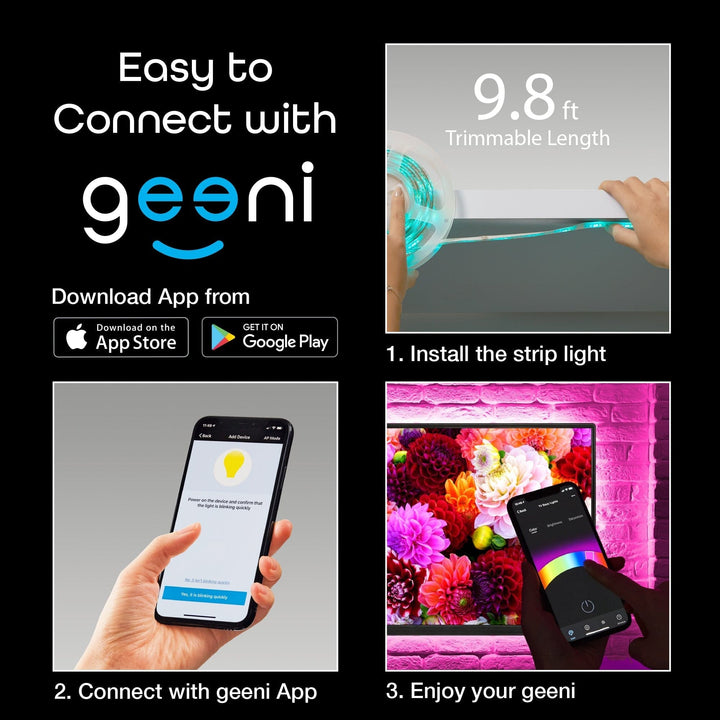 Geeni Prisma Plus Light Strip Kit (9.8 ft.) - SMART HOME SHOP