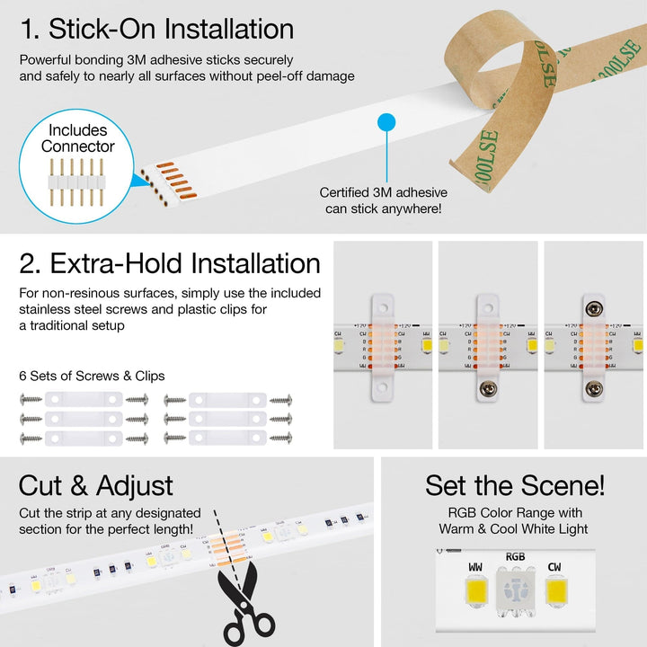 Geeni Prisma Plus Light Strip Kit (9.8 ft.) - SMART HOME SHOP