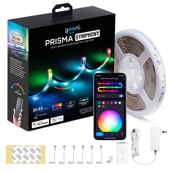 Geeni Prisma Symphony RGBIC Tunable Strip Light (16.4 ft.) - SMART HOME SHOP