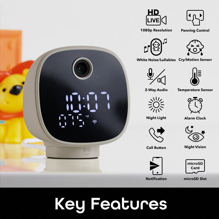Geeni Serenity Smart Clock Camera - SMART HOME SHOP