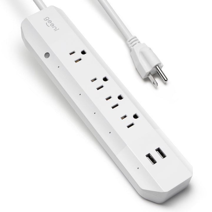 Geeni Surge 4 Outlet, 2 USB Surge Protector Strip - SMART HOME SHOP