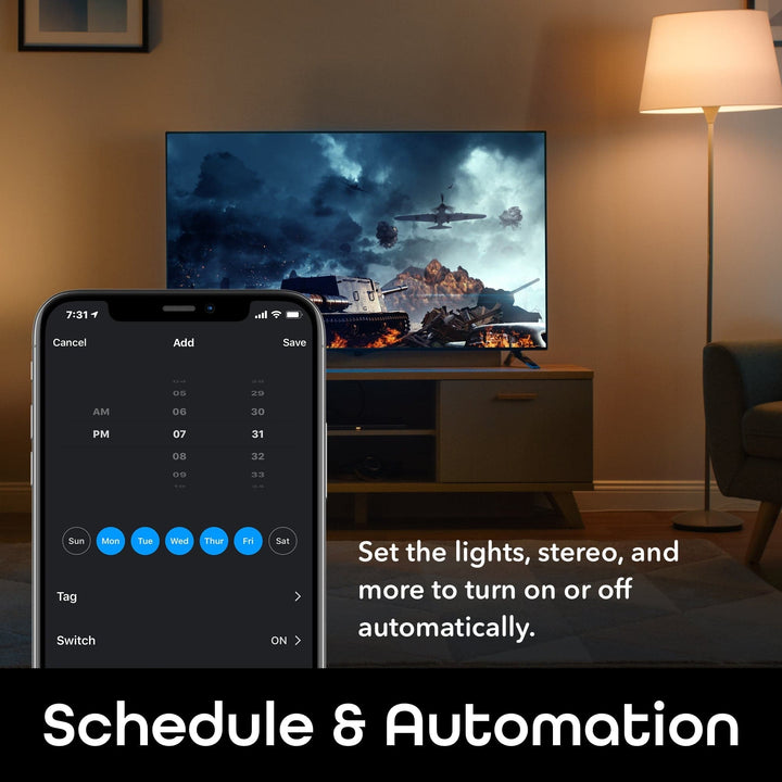 Geeni Surge 4 Outlet, 2 USB Surge Protector Strip - SMART HOME SHOP