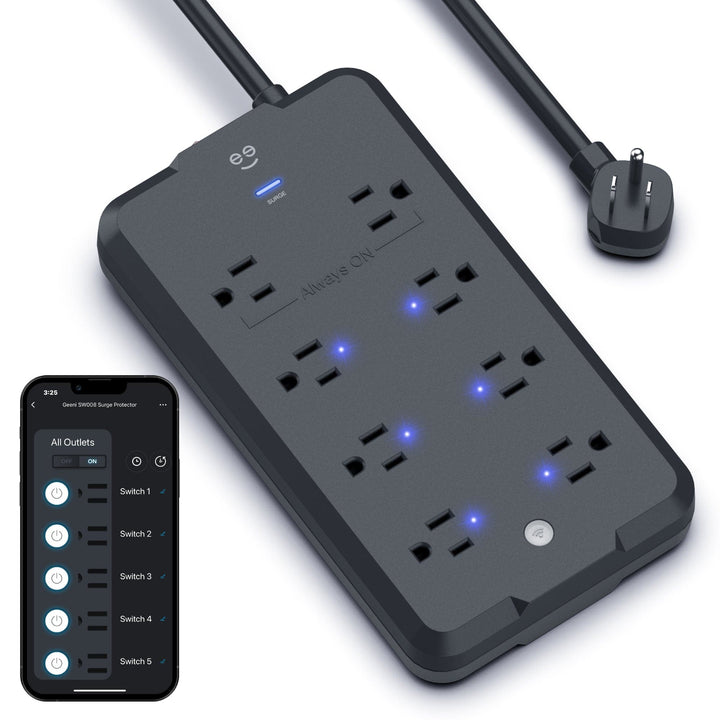 Geeni Surge Ultra 8-Outlet Surge Protector - SMART HOME SHOP