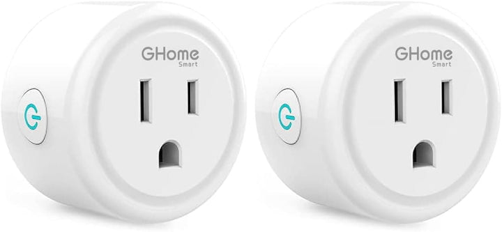 GHome Smart Mini Smart Plug, WiFi Outlet Socket Works with Alexa and Google Home, Remote Control with Timer Function, Only Supports 2.4GHz Network, No Hub Required, ETL FCC Listed (4 Pack),White - SMART HOME SHOP