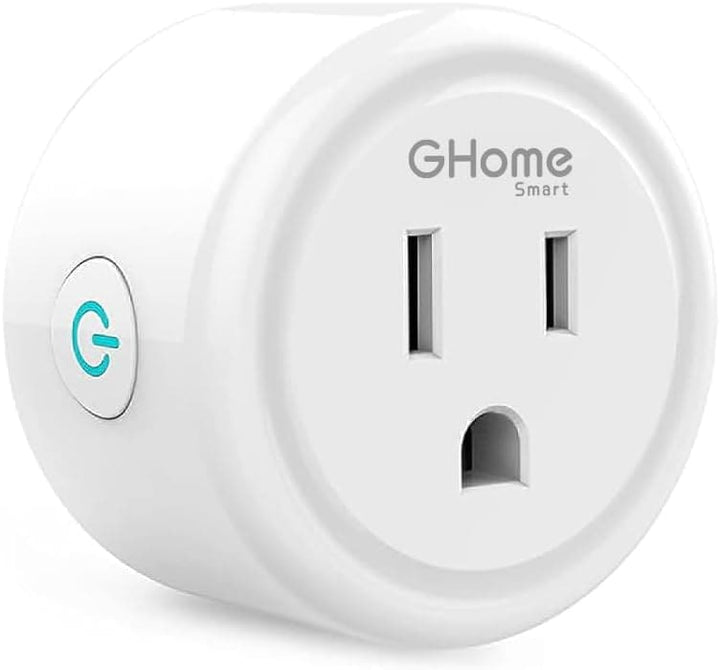 GHome Smart Mini Smart Plug, WiFi Outlet Socket Works with Alexa and Google Home, Remote Control with Timer Function, Only Supports 2.4GHz Network, No Hub Required, ETL FCC Listed (4 Pack),White - SMART HOME SHOP