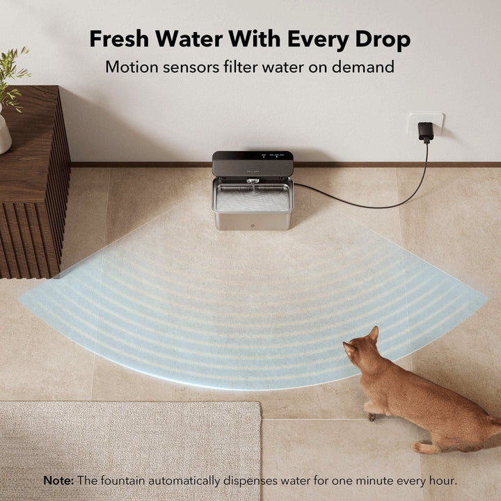 Glacier Ultrafiltration Stainless Steel Pet Water Fountain - SMART HOME SHOP