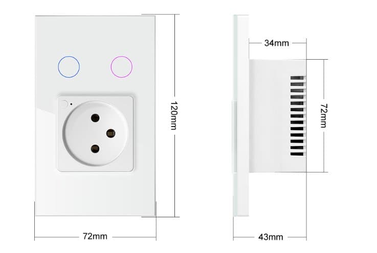 Graffiti Color Column Wall Timing Touch Lamp Socket Voice Control Inte ...