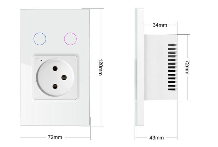 Graffiti Color Column Wall Timing Touch Lamp Socket Voice Control Intelligent - SMART HOME SHOP