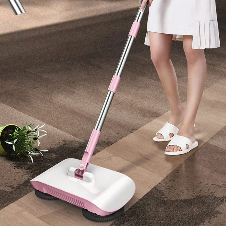 Hand Push Sweeper Household Broom Dustpan Mop Floor All-in-one Machine Gift Mop Sweeper - SMART HOME SHOP