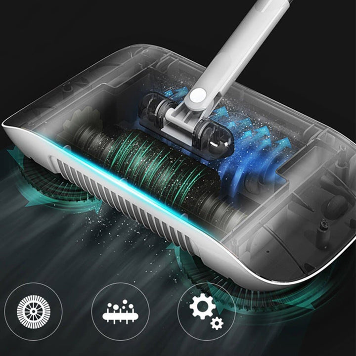 Hand Push Sweeper Household Broom Dustpan Mop Floor All-in-one Machine Gift Mop Sweeper - SMART HOME SHOP