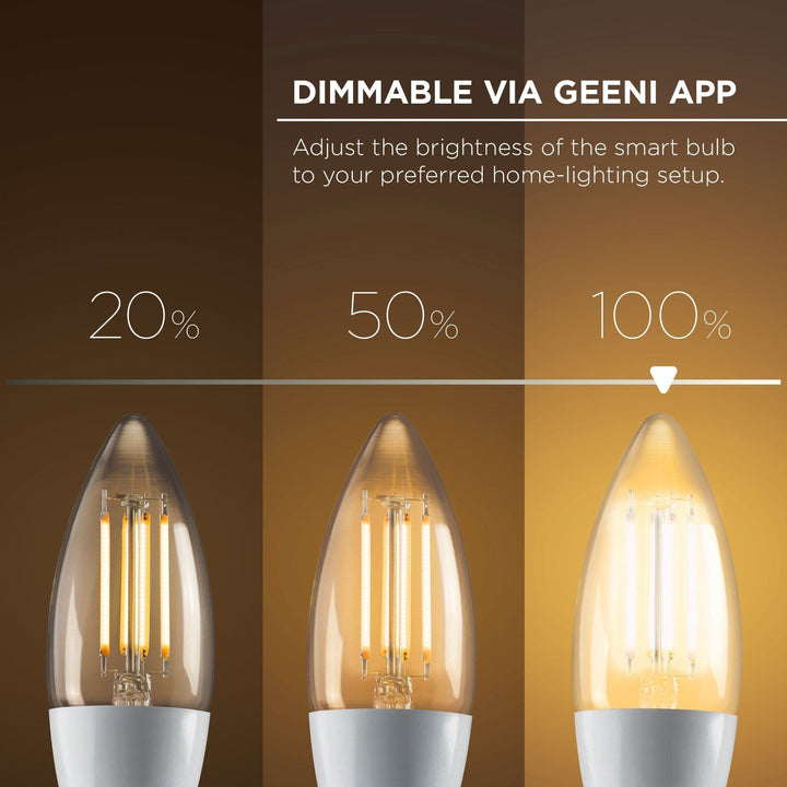 Merkury Innovations B11 Edison Candelabra Bulb (2-Pack) - SMART HOME SHOP