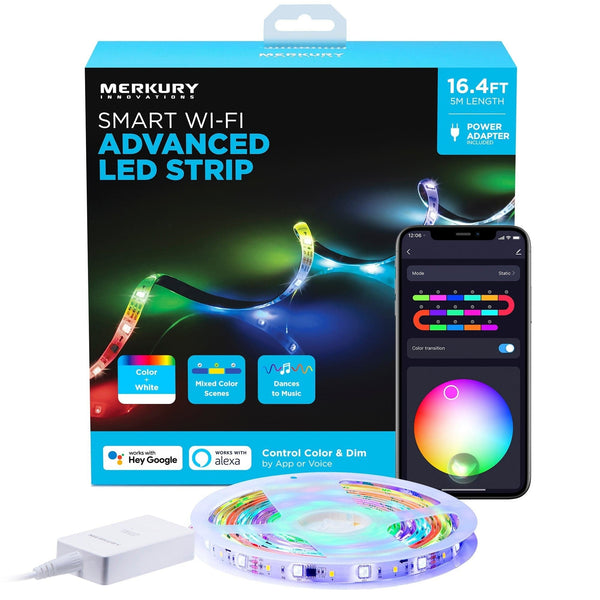 Merkury Innovations Indoor/Outdoor Symphony Light Strip (16 ft.) - SMART HOME SHOP