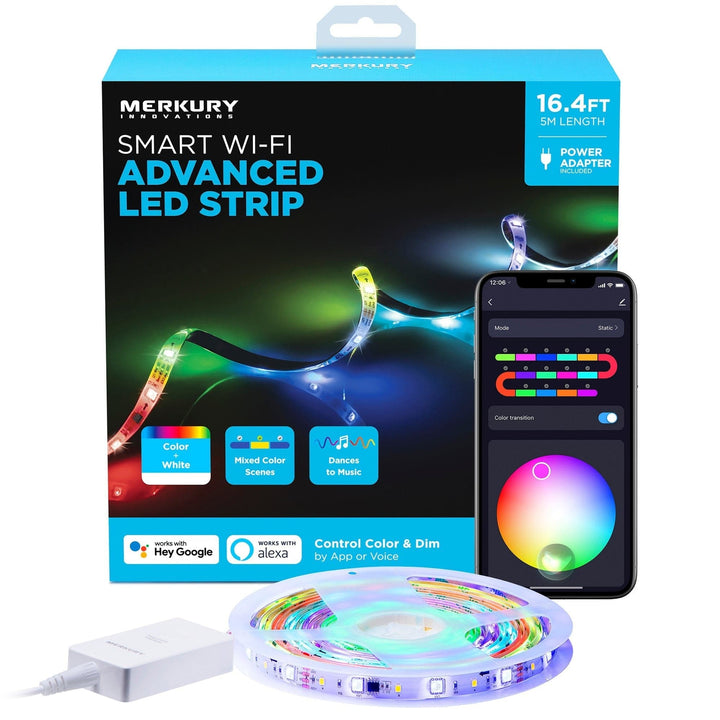 Merkury Innovations Indoor/Outdoor Symphony Light Strip (16 ft.) - SMART HOME SHOP