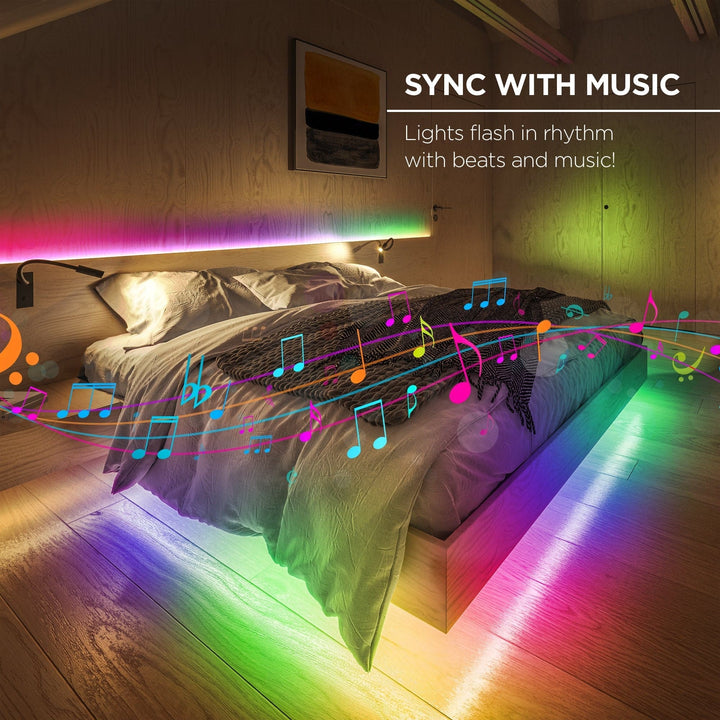 Merkury Innovations Indoor/Outdoor Symphony Light Strip (16 ft.) - SMART HOME SHOP