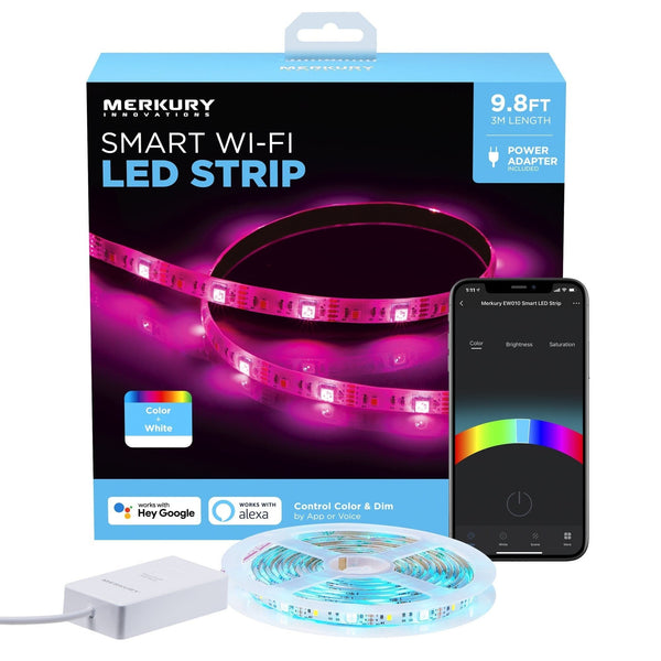 Merkury Innovations RGBW Strip Lights (10 ft.) - SMART HOME SHOP